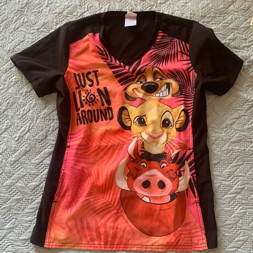 Lion King scrub top